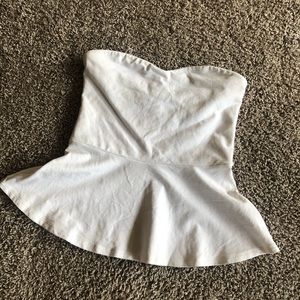 Peplum Tube Top 🤍🔍